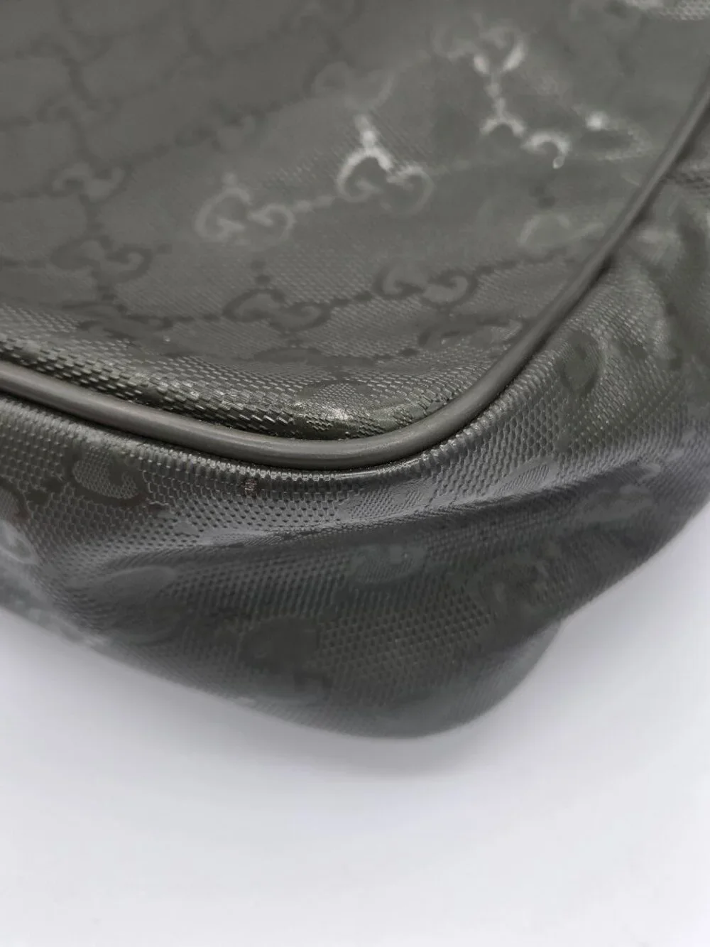Gucci GG Imprime Medium Messenger Bag | Olive Green Monogram | Authentic